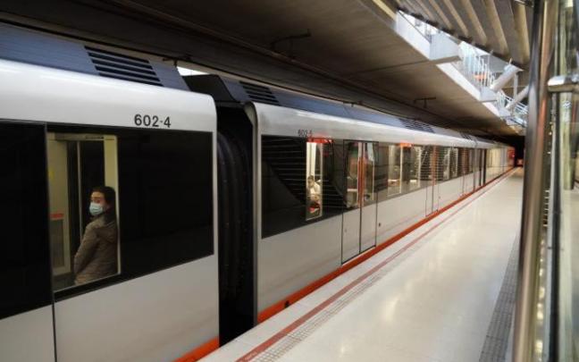 Una unidad de Metro Bilbao. Una unidad de Metro Bilbao.