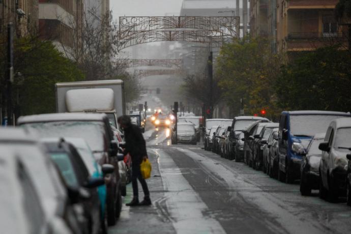 Nieve en Vitoria