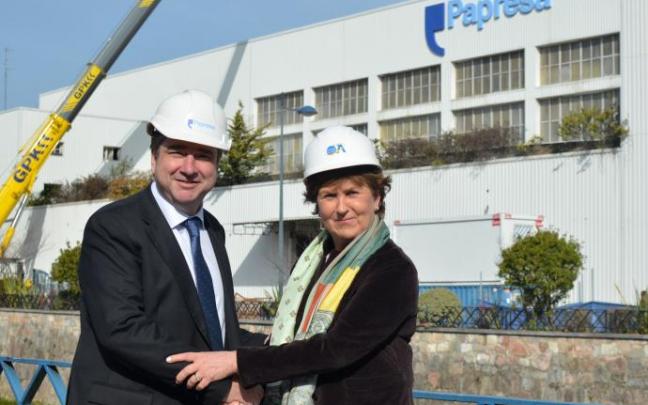 Miguel Sánchez, presidente de Papresa, y María Luisa Guibert, directora de Algeposa.