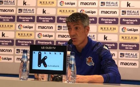 Alguacil, en un momento de su comparecencia de prensa ante los medios