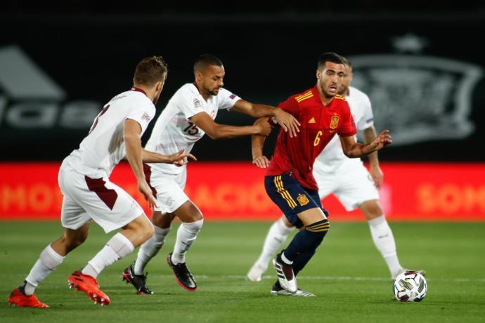 Mikel Merino, durante un partido de los pasados Juegos Olímpicos.