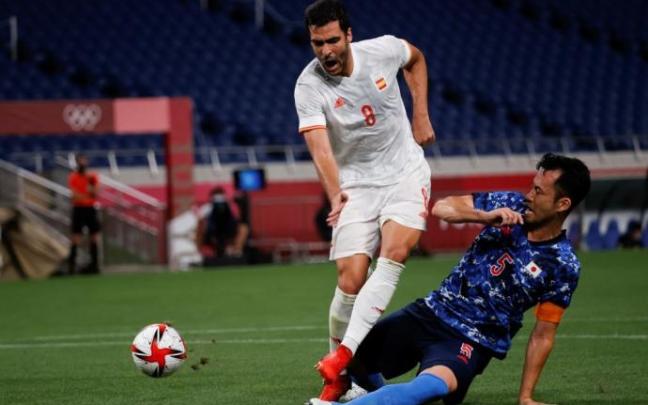 Merino, con la selección durante los pasados Juegos Olímpicos de Tokio.