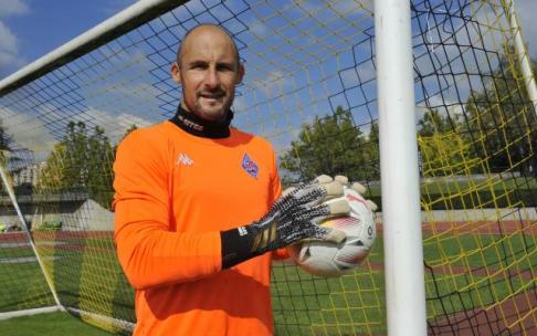 Mikel Saizar, portero del Amorebieta.