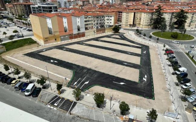 Vista del aparcamiento disuasorio de La Milagrosa.