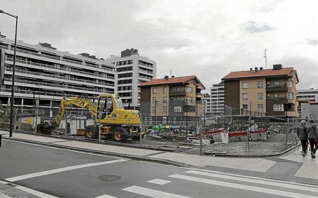 Barrio de Txomin Enea, con la zona nueva creada al amparo del Plan General que ahora se modificará.