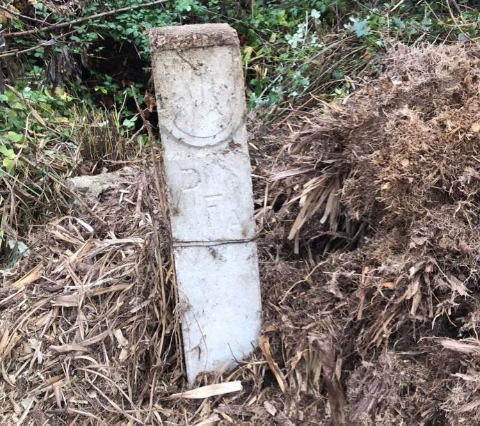 Mojón encontrado en Argantzon