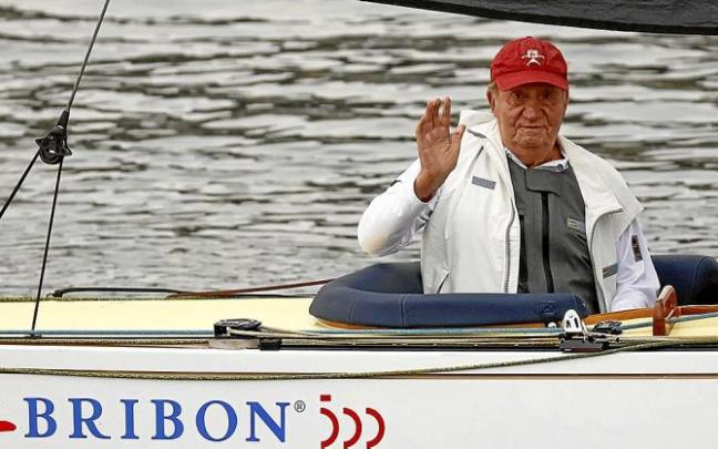La imagen de despreocupación del exjefe de Estado ha sido constante durante el fin de semana. Foto: Efe La imagen de despreocupación del exjefe de Estado ha sido constante durante el fin de semana. Foto: Efe