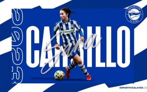 Montaje del fichaje de Sara Carillo por el Alavés.