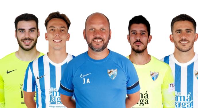 De izquierda a derecha: Dani Martín, Paulino, José Alberto López, Dani Barrio y Jairo Samperio.