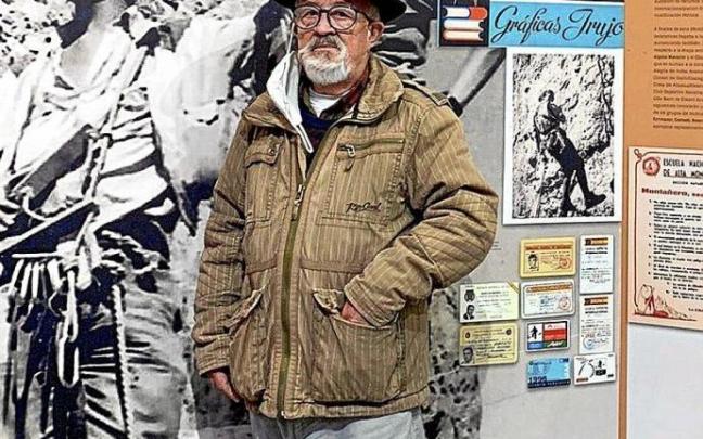 Juan Mari Feliú, en la exposición 'Más allá de la cumbre'. Foto: Cedida