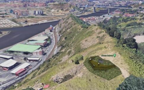 El mirador estará ubicado en la cima del Monte Cabra de San Inazio El mirador estará ubicado en la cima del Monte Cabra de San Inazio