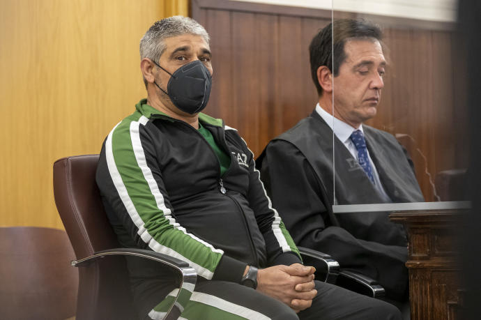 El acusado, Bernardo Montoya, durante el juicio