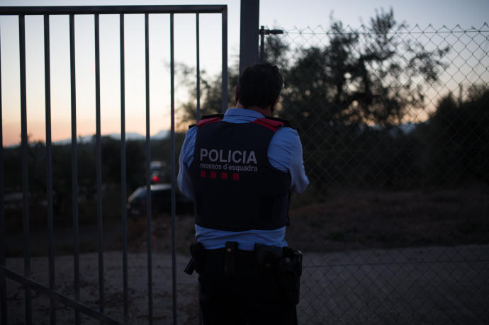 Un agente de los Mossos, en una imagen de archivo.