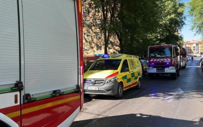 Dotaciones del Summa-112 y Bomberos de Móstoles