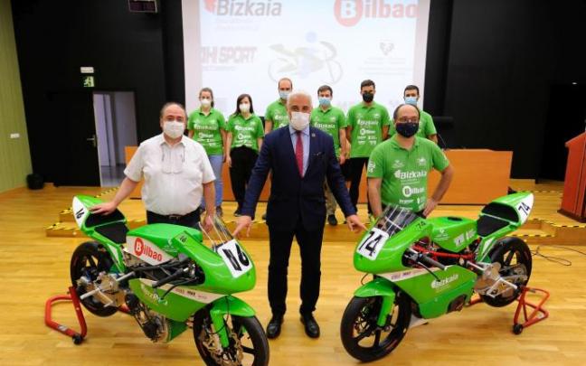 Presentación de las dos motos creadas por los estudiantes de la Escuela de Ingeniería de Bilbao Presentación de las dos motos creadas por los estudiantes de la Escuela de Ingeniería de Bilbao