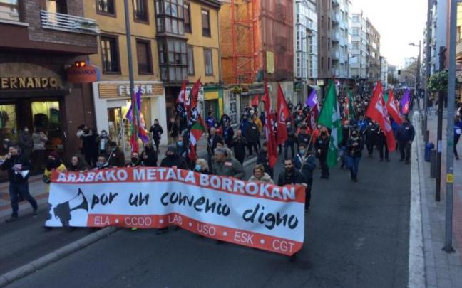 Movilización metal Álava en febrero.
