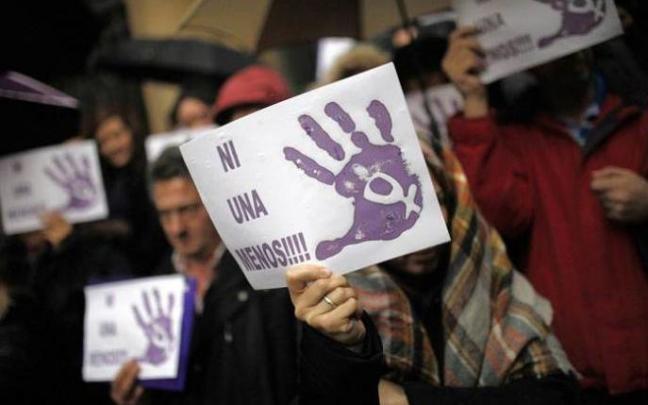 Concentración contra la violencia machista.