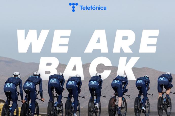 El Movistar Team presenta su plantilla para 2022.