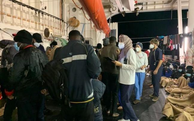 Imagen tomada a bordo del barco 'Geo Barents' de Médicos sin Fronteras Imagen tomada a bordo del barco 'Geo Barents' de Médicos sin Fronteras