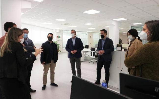 El diputado general de Gipuzkoa, Markel Olano, hoy en las instalaciones de Mubil. El diputado general de Gipuzkoa, Markel Olano, hoy en las instalaciones de Mubil.