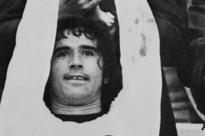 Gerd 'Torpedo' Müller en el Mundial que Alemania ganó en 1974.