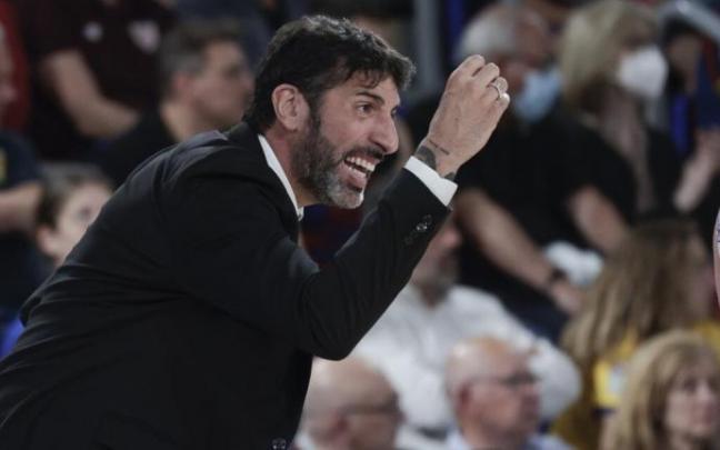 El entrenador del Surne Bilbao Basket, Álex Mumbrú El entrenador del Surne Bilbao Basket, Álex Mumbrú