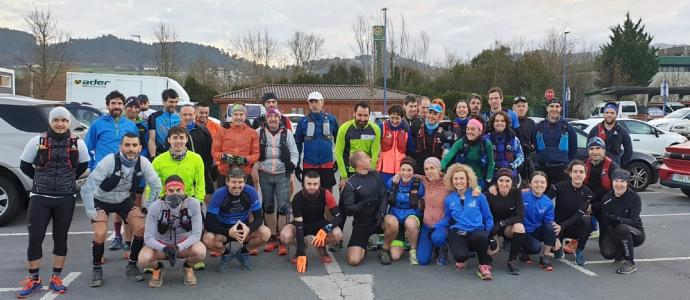 Un grupo de deportistas del club realizó hace unos días el reconocimiento de la zona donde discurrirá la prueba de 24 kilómetros.