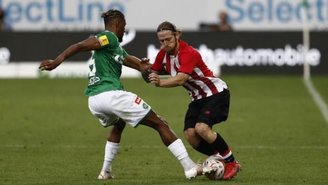 Iker Muniain, durante el primer partido de pretemporada ante el St. Gallen. Iker Muniain, durante el primer partido de pretemporada ante el St. Gallen.