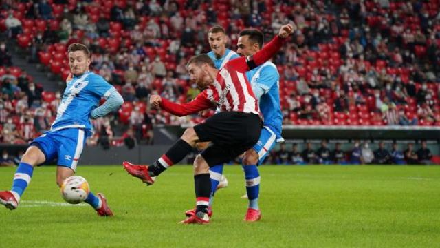 Iker Muniain durante el partido. Iker Muniain durante el partido.