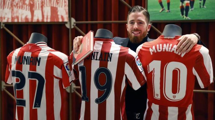 Muniain, en la presentación de su biografía de esta tarde.