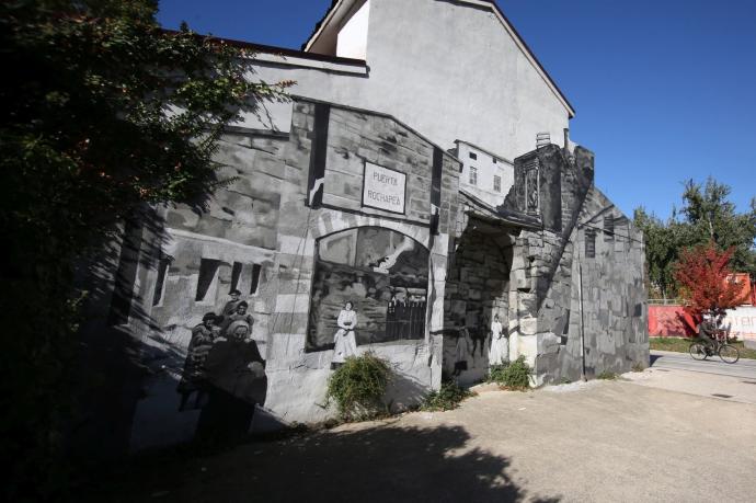 Imagen del mural, ya reparado