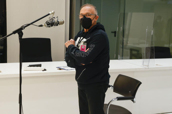 El acusado, durante su comparecencia en la Audiencia Nacional.