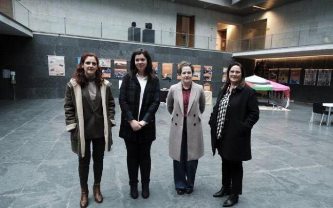(Izda-dcha) Maite Muruzabal, Esther Burgui, Itxaso Iriarte y Begoña Liberal. (Izda-dcha) Maite Muruzabal, Esther Burgui, Itxaso Iriarte y Begoña Liberal.