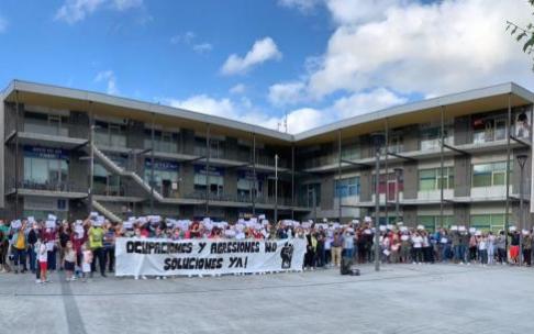 Muskiz ha salido en dos ocasiones para protestar por la degradación de la convivencia local. Muskiz ha salido en dos ocasiones para protestar por la degradación de la convivencia local.
