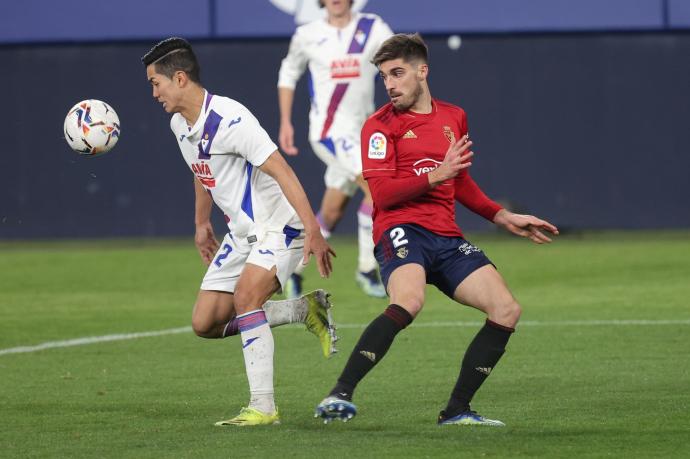 Nacho Vidal, durante un partido contra el Eibar.