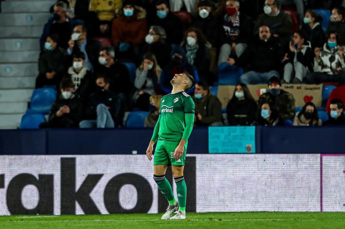 Nacho Vidal en un momento del partido