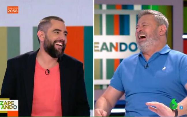 Dani Mateo y Miki Nadal, este viernes en 'Zapeando'. Dani Mateo y Miki Nadal, este viernes en 'Zapeando'.