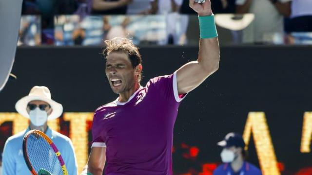 Nadal repitió su mejor versión para acabar con el alemán Yannick Hanfmann. Nadal repitió su mejor versión para acabar con el alemán Yannick Hanfmann.