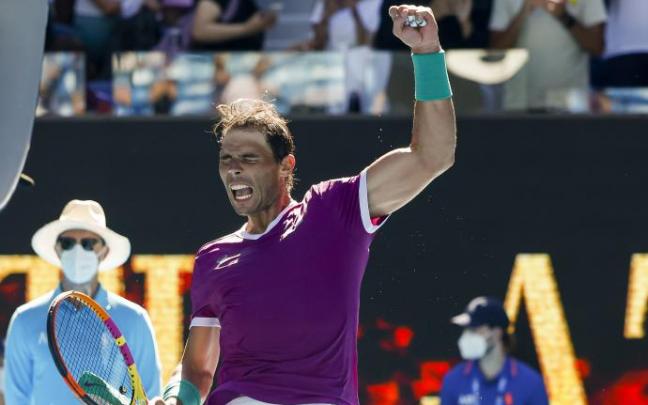 Nadal repitió su mejor versión para acabar con el alemán Yannick Hanfmann.