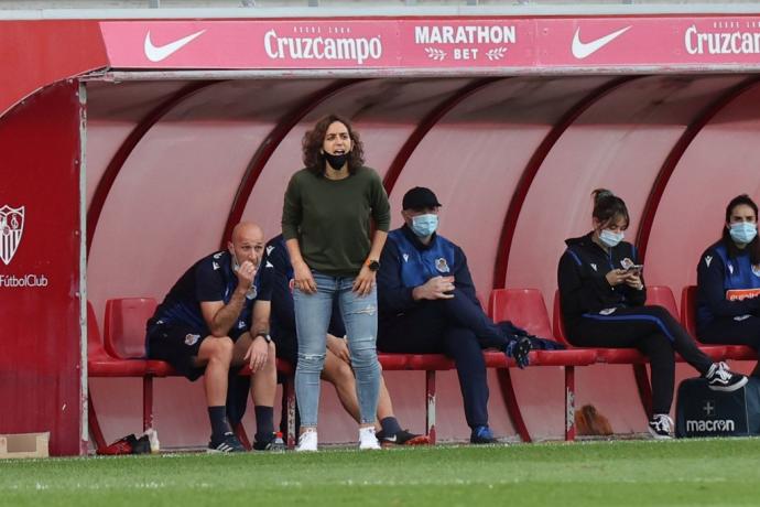 Natalia Arroyo, durante un partido