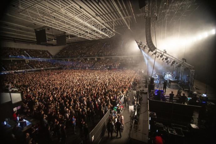 El Navarra Arena, lleno en el concierto de Berri Txarrak en 2019.