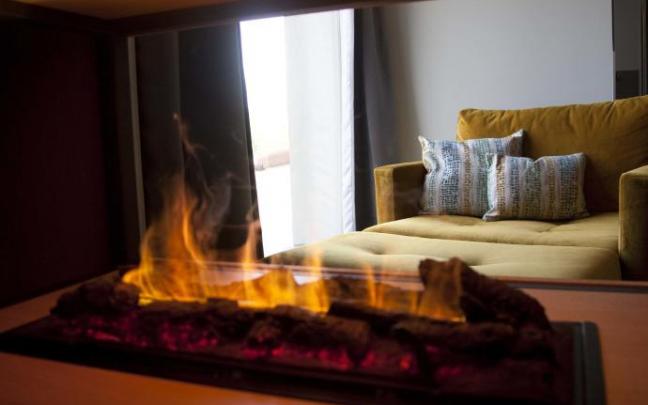 Interior de una casa rural.