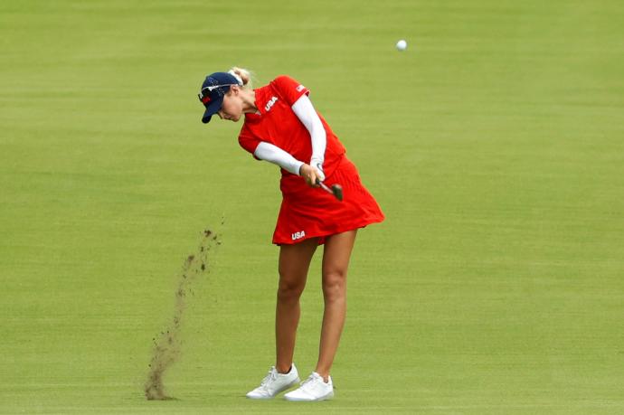 Nelly Korda, campeona olímpica de torneo femenino de golf de Tokio 2020.