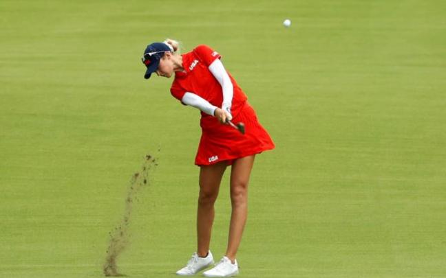 Nelly Korda, campeona olímpica de torneo femenino de golf de Tokio 2020. Nelly Korda, campeona olímpica de torneo femenino de golf de Tokio 2020.