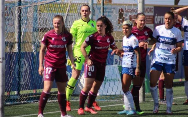 Nerea Eizagirre, en un momento del partido de esta mañana