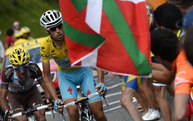 Nibali, durante el Tour de 2014, que ganó.