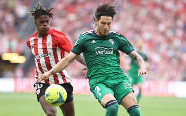 Nico Williams en el partido de este domingo ante Osasuna Nico Williams en el partido de este domingo ante Osasuna