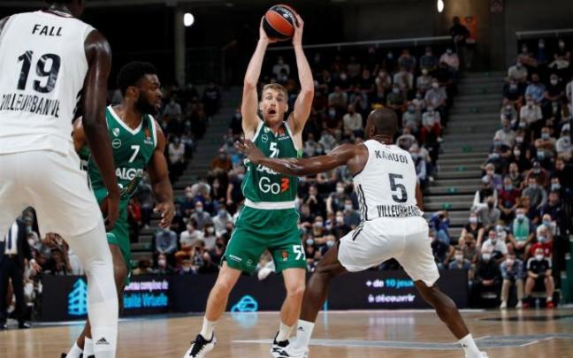 Niels Giffey, en el partido entre el Zalgiris y el Asvel