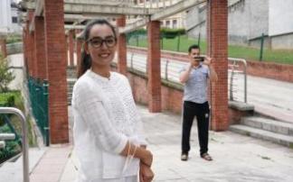 Nilofar Bayat y su marido Ramish en Bilbao Nilofar Bayat y su marido Ramish en Bilbao