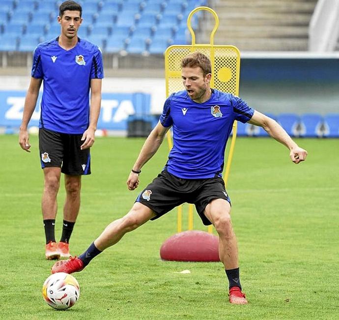 Illarramendi, durante un entrenamiento. Foto: Real Sociedad